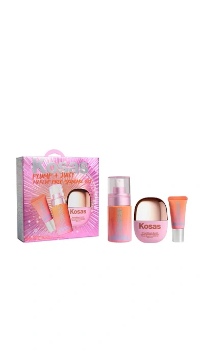 Kosas Plump + Juicy Makeup Prep Skincare Set In Transparent