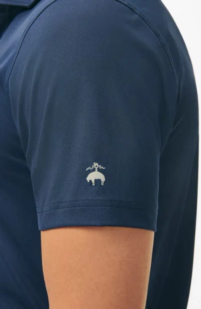 Brooks Brothers Performance Series Spread Collar Polo Shirt In Dark Blue