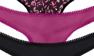 On Gossamer 3-pack Mesh Thongs In Multi