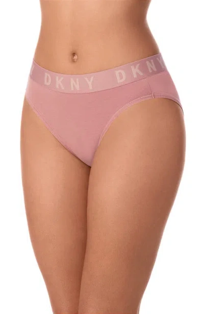 Dkny Cozy Boyfriend French Cut Briefs In Animal Print