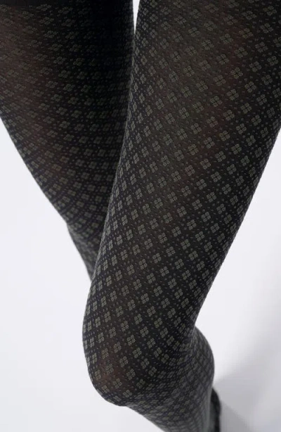 Oroblu Tie Pattern Tights In Black