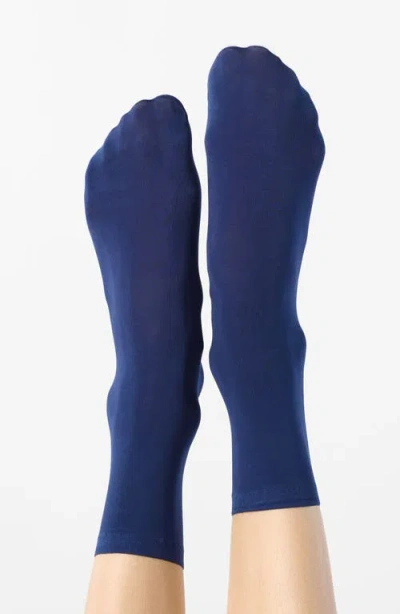 Oroblu Crew Socks In Blue