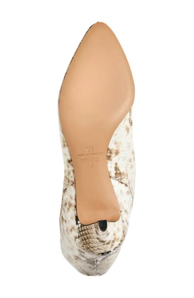 Bruno Magli Mandriana Kitten Heel Bootie In Neutral