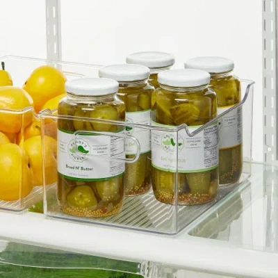 Mdesign Plastic Food Storage Organizer Bin For Home And Kitchen In Transparent