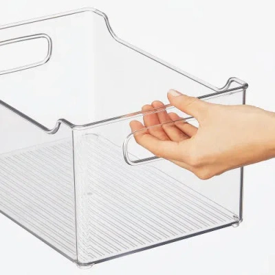 Mdesign Plastic Food Storage Organizer Bin For Home And Kitchen In Transparent