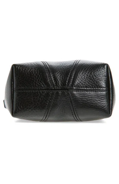 Chloé Small Spin Glossy Leather Tote Bag In Black