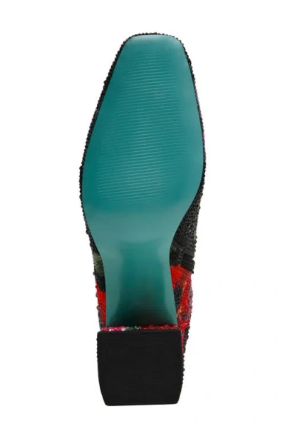 Betsey Johnson Women's Avon Rhinestone Block Heel Boots In Multi