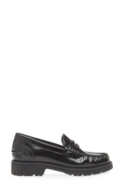 Rag & Bone Corey Lug Sole Penny Loafer In Black