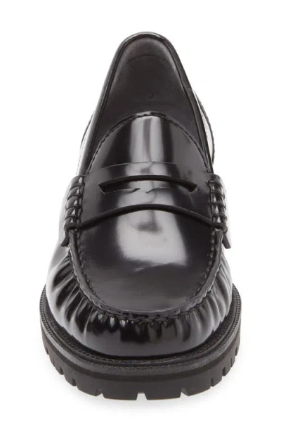 Rag & Bone Corey Lug Sole Penny Loafer In Black