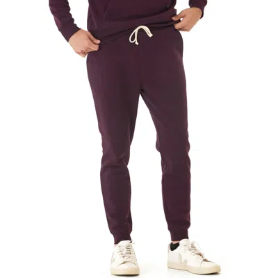 Threads 4 Thought Core Triblend Fleece Joggers In Burgundy