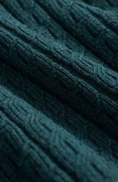 Brooks Brothers Cotton Mini-cable Polo Cardigan In Green