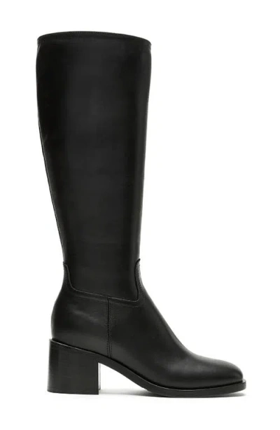 La Canadienne Jacket Leather Knee High Boots In Black