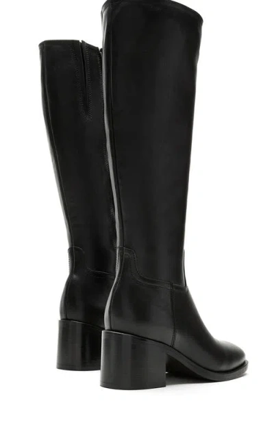 La Canadienne Jacket Leather Knee High Boots In Black