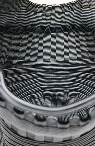 Desigual Medium Textured Stretch Knit Backpack In Black