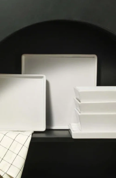 Stone Lain Grace Stoneware 12-piece Dinnerware Set In White