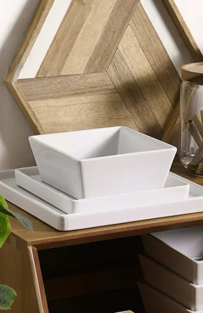 Stone Lain Grace Stoneware 12-piece Dinnerware Set In White