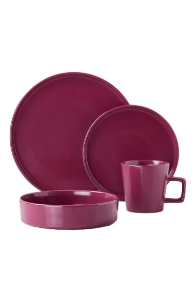 Stone Lain Cleo 16 Pc. Dinnerware Set, Service For 4 In Purple