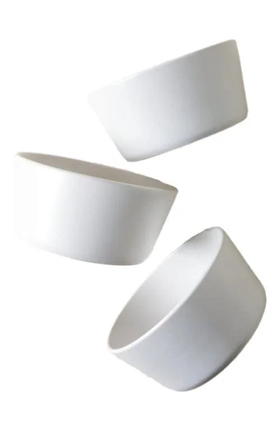 Stone Lain Albie Stoneware 32-piece Dinnerware Set In White