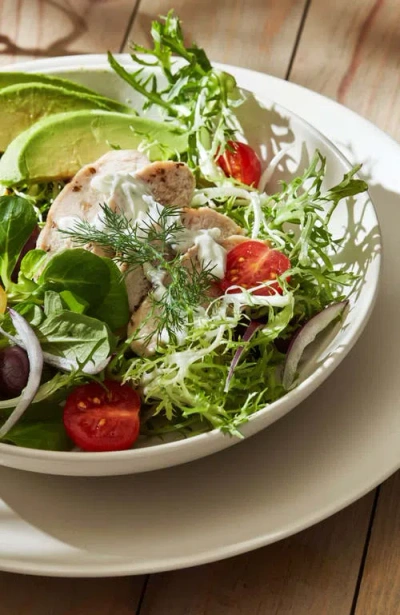 Stone Lain Semplice 12pc White Matte Stoneware Dinnerware Set In White