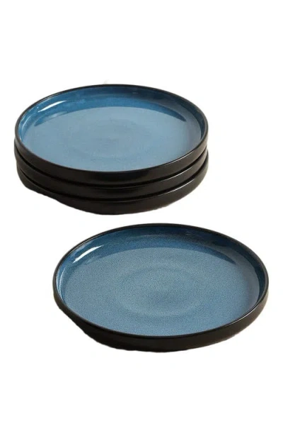 Stone Lain Lagoon Stoneware 24-piece Dinnerware Set In Blue