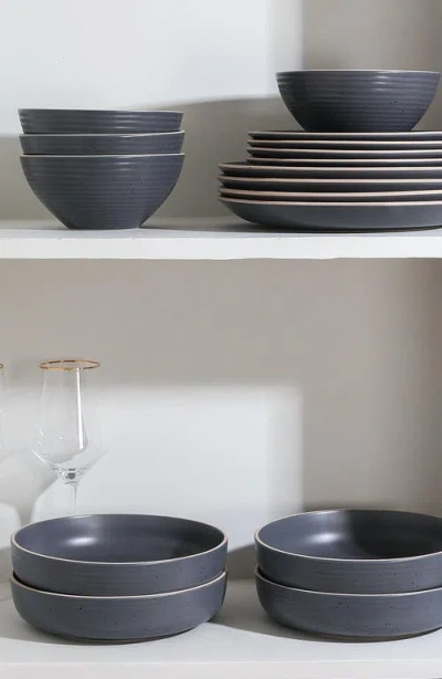 Stone Lain Lauren 32 Pc. Dinnerware Set, Service For 8 In Blue