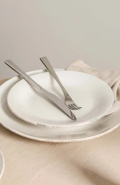 Stone Lain Essence Stoneware 12-piece Dinnerware Set In White