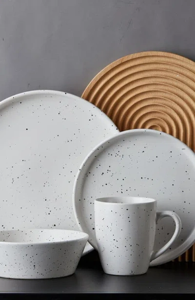 Stone Lain Jade Stoneware 16-piece Dinnerware Set In White