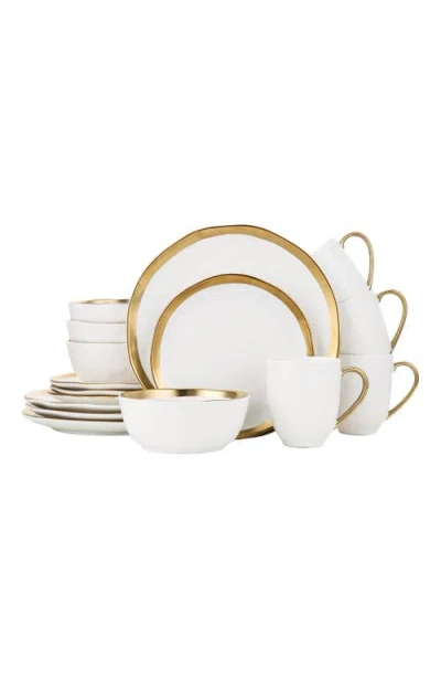 Stone Lain Florian Porcelain 16-piece Dinnerware Set In Multi