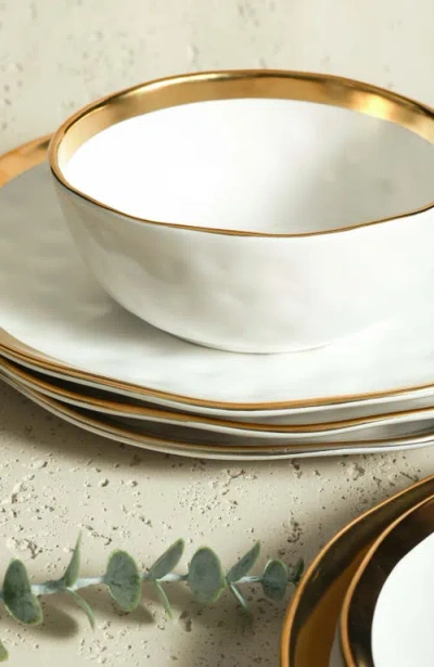 Stone Lain Florian Porcelain 16-piece Dinnerware Set In Multi