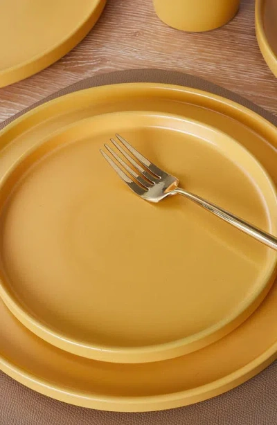 Stone Lain Cleo 16 Pc. Dinnerware Set, Service For 4 In Yellow