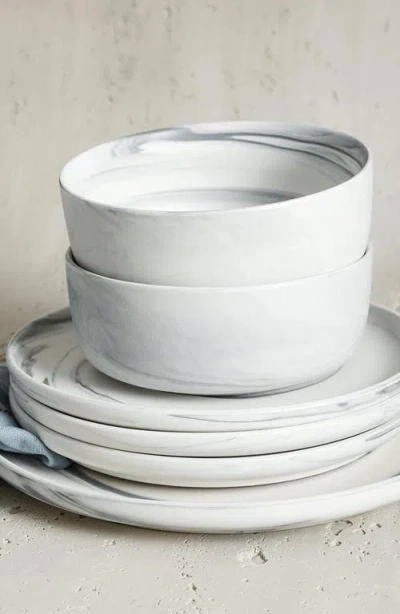 Stone Lain Brighton 16 Pc. Dinnerware Set, Service For 4 In Gray