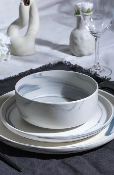 Stone Lain Brighton 16 Pc. Dinnerware Set, Service For 4 In Gray