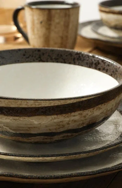 Stone Lain Lucy 16 Pc. Dinnerware Set, Service For 4 In Brown