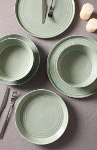 Stone Lain Claire 12-piece Dinnerware Set Stoneware In Green