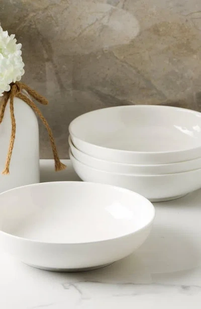 Stone Lain Gabrielle Bone China 12-piece Dinnerware Set In White