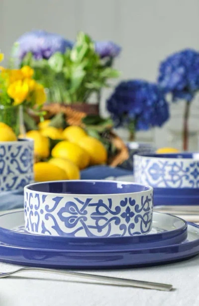 Stone Lain Tropea 12-piece Dinnerware Set Stoneware In Blue