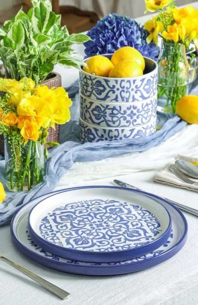 Stone Lain Tropea 12-piece Dinnerware Set Stoneware In Blue