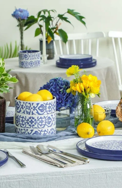 Stone Lain Tropea 12-piece Dinnerware Set Stoneware In Blue