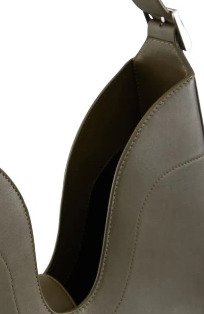 Behno Melina Nappa Leather Shoulder Bag In Brown