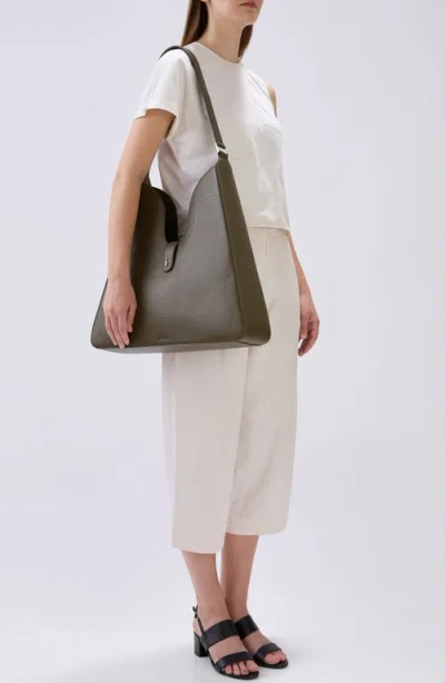 Behno Melina Nappa Leather Shoulder Bag In Brown