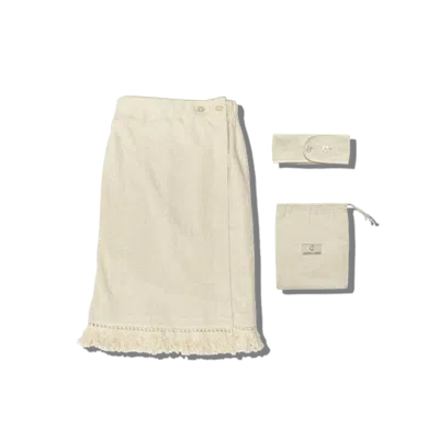 Joanna Czech The Japanese Terry Bath Wrap Set In Neutral