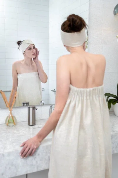 Joanna Czech The Japanese Terry Bath Wrap Set In Neutral