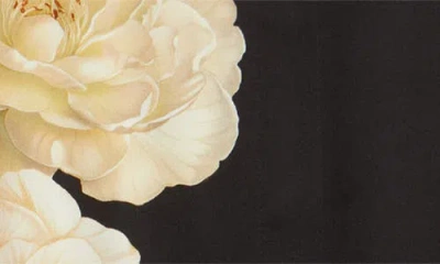 Elie Tahari The Shae Floral-print Silk Button-front Blouse In Black