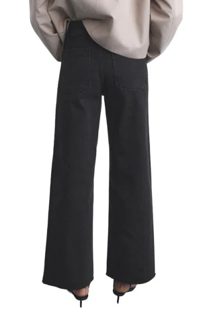 Mango Women's Catherin Culotte High-rise Jeans In Black