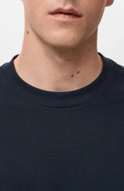 Mango Relaxed Fit Solid Cotton T-shirt In Multi