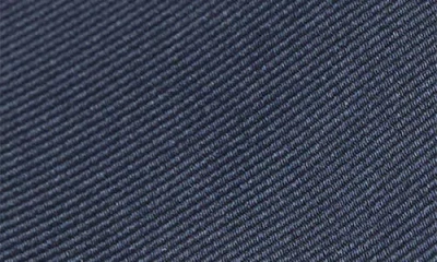 Mango Solid Silk Blend Twill Tie In Blue