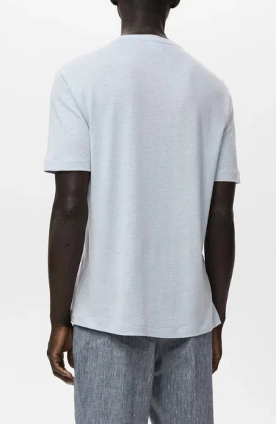 Mango Men's Linen Slim-fit T-shirt In Gray