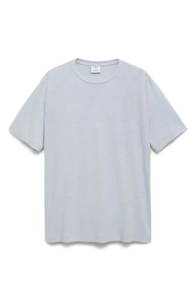 Mango Men's Linen Slim-fit T-shirt In Gray