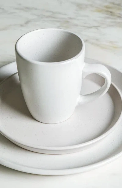 Stone Lain Albie Stoneware 32-piece Dinnerware Set In White