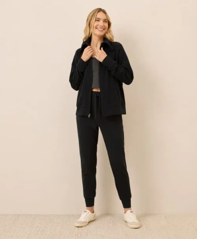 Pact Organic Cotton Cloudknit Zip Jacket In Multi